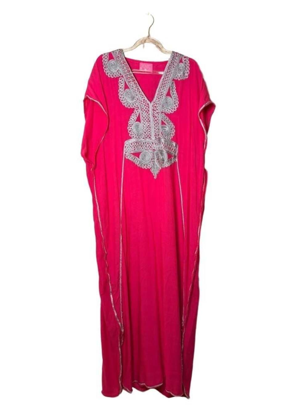 Maria Magenta Moroccan Woman Casual Kaftan - Treasure of Morocco,